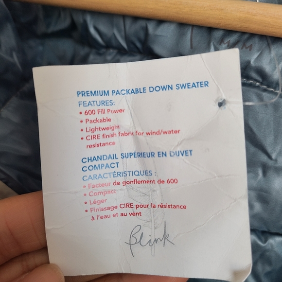 Brand new NWT men's premium packable down vest - Picture 9 of 9